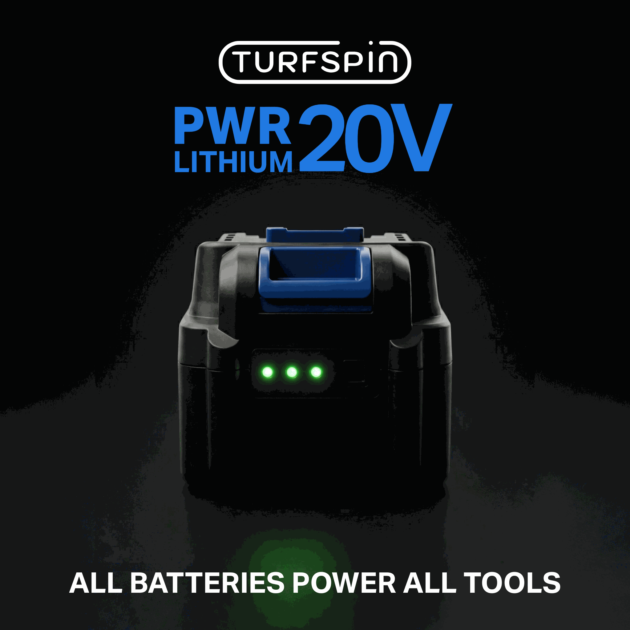 TurfSpin PWR 20V 4.0Ah lithium battery 2 pack for artificial turf sweepers